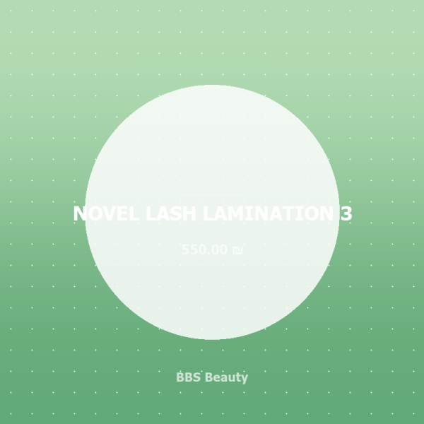 NOVEL LASH LAMINATION 3