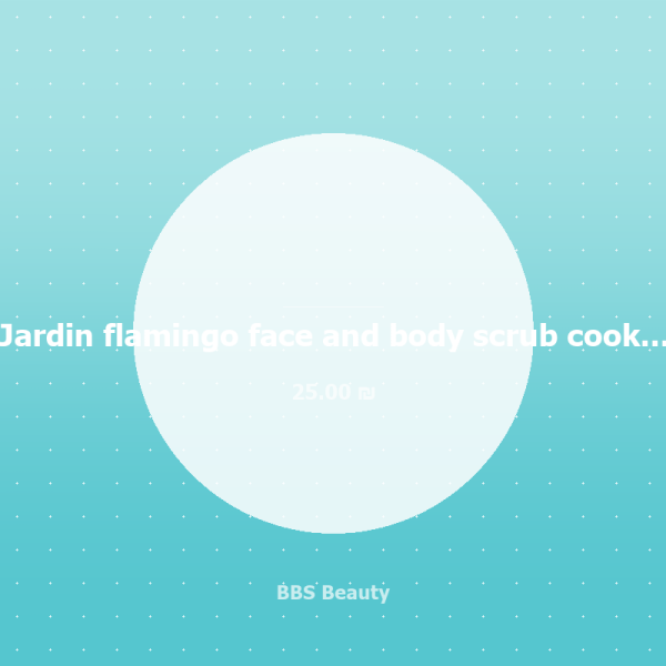 Jardin flamingo face and body scrub cookies and cream