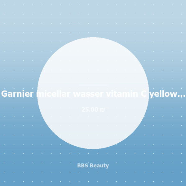 Garnier micellar wasser vitamin C yellow 375mL