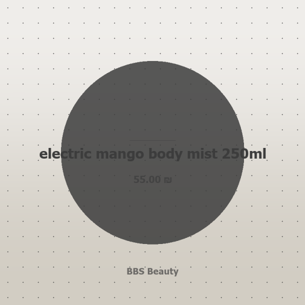 electric mango body mist 250ml