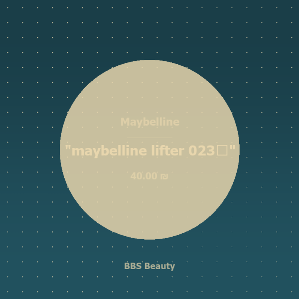 maybelline lifter 023