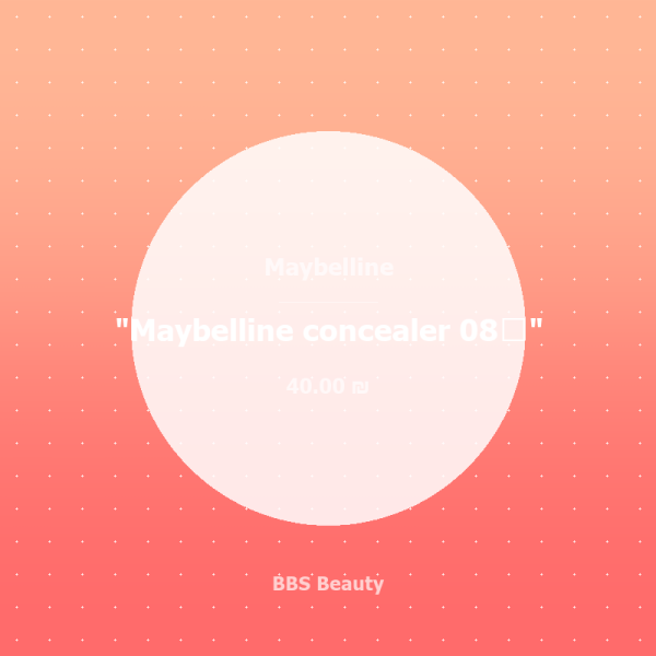 Maybelline concealer 08