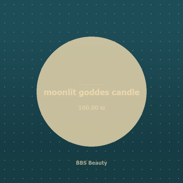 moonlit goddes candle