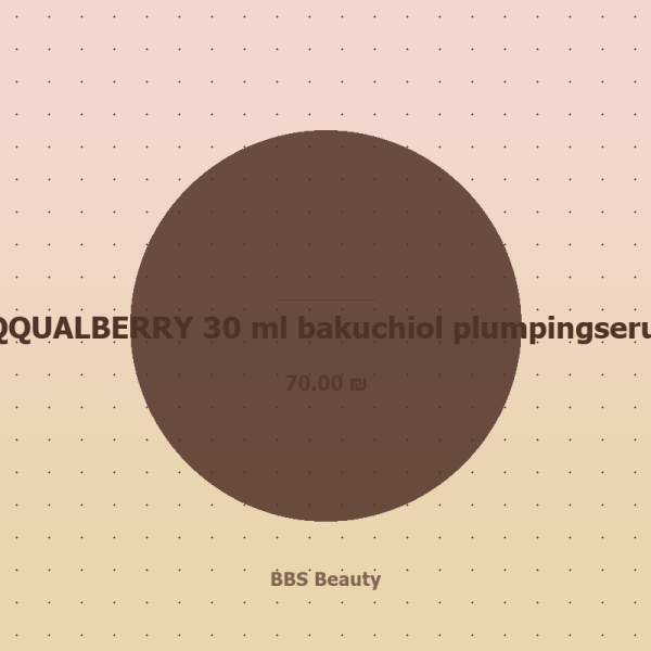 EQQUALBERRY 30 ml bakuchiol plumpingserum