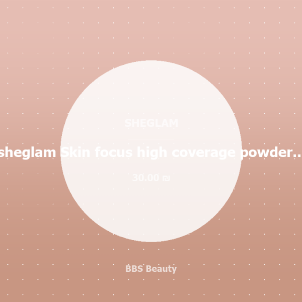 sheglam Skin focus high coverage powder foundation (Porcelain)